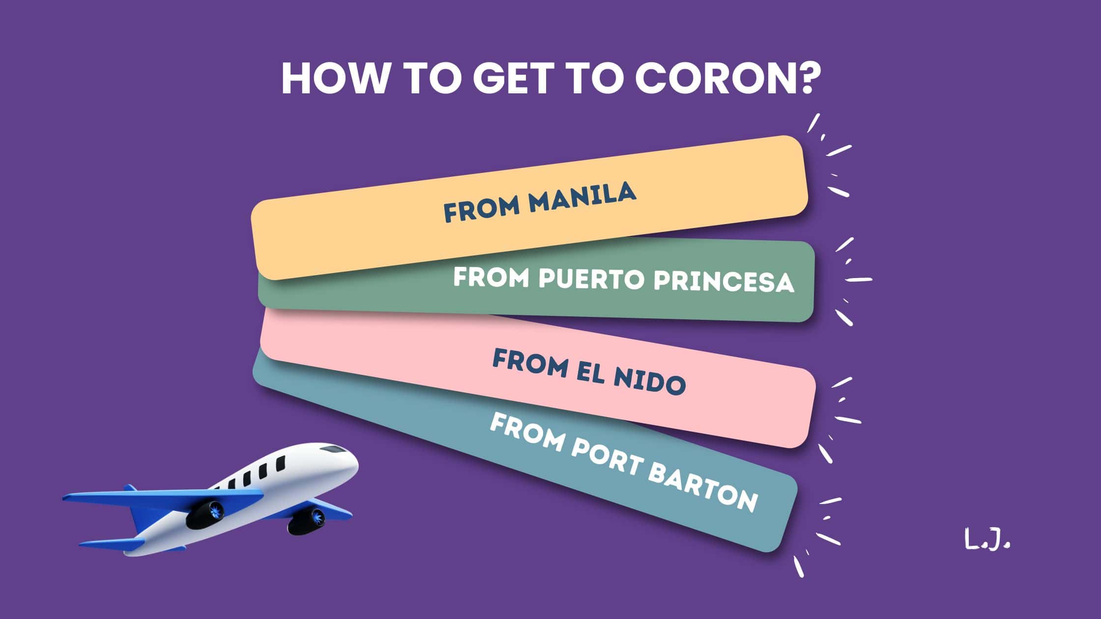 How to get to coron, palawan?