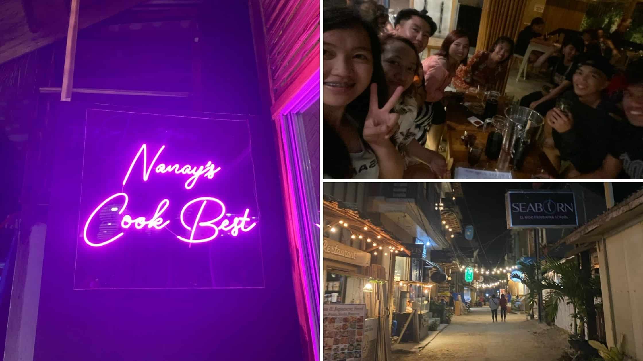 El Nido Town at Night